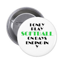 Softball cada verde do dia boton