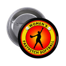 SOFTBALL DO FASTPITCH DAS MULHERES BOTONS