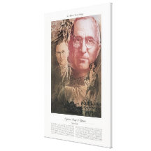 Soldado do cidadão do CAPITÃO HARRY S. TRUMAN Impressão De Canvas Envolvida