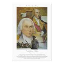Soldado do cidadão do CORONEL JAMES MADISON Impressão De Canvas Envolvida