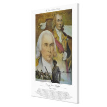 Soldado do cidadão do CORONEL JAMES MADISON Impressão De Canvas Envolvida