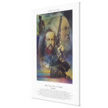 Soldado PRINCIPAL do cidadão do GENERAL JAMES A. G Impressão De Canvas Esticada