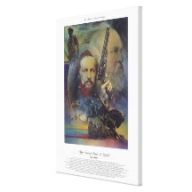 Soldado PRINCIPAL do cidadão do GENERAL JAMES A. G Impressão De Canvas Esticadas