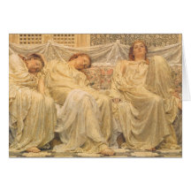 Sonhadores por Albert Joseph Moore Cartão