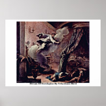 Sonho de Der de Esculapius por Sebastiano Ricci Impressão