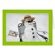 Sonhos do feriado do boneco de neve cartoes