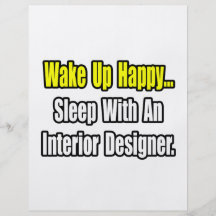 Sono com um designer de interiores modelos de panfleto