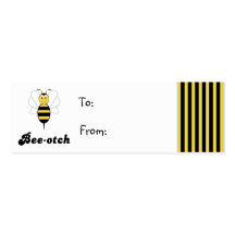 Sorrir Bumble o Tag do presente da Abelha-otch da  Modelo De Cartões De Visita