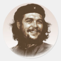 Sorriso de Ernesto Che Guevara Adesivos Redondos