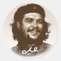 Sorriso de Ernesto Che Guevara Adesivos Redondos
