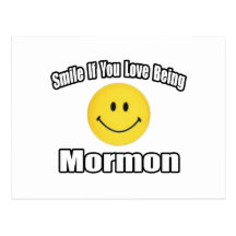 Sorriso se você ama ser Mormon Cartoes Postais