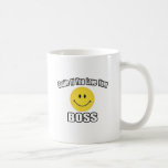 Sorriso se você ama seu chefe caneca