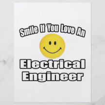 Sorriso se você ama um engenheiro electrotécnico panfleto personalizado