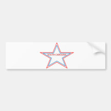 South Carolina em uma estrela Adesivos