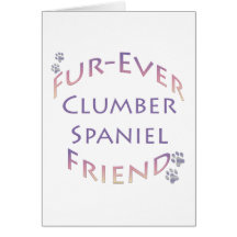 Spaniel de Clumber Furever Cartao