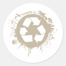 splat do reciclar adesivos em formato redondos