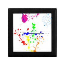 Splatter colorido estojo para jóia