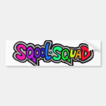 Sqool-Squad logo Bumper Sticker Bumperstickers