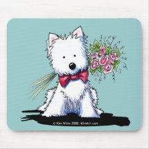 Sr. Pawfect Westie Mousepad de KiniArt