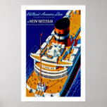 SS Nieuw Amsterdão Pôsteres