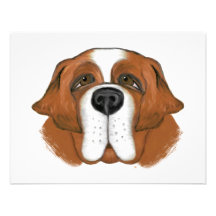 St Bernard feliz Convite Personalizado