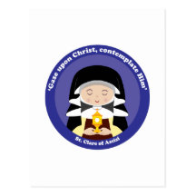 St. Clare de Assisi Cartões Postais