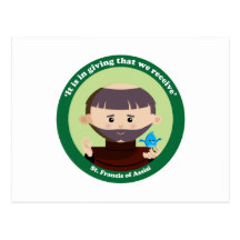 St Francis de Assisi Cartao Postal