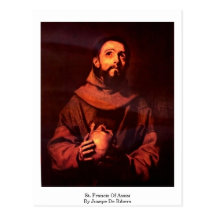 St Francis de Assisi por Jusepe De Ribera Cartões Postais