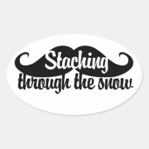 Staching através da neve adesivos