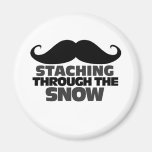 Staching através da neve imãs