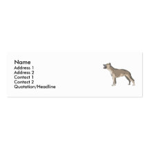 Staffordshire bull terrier modelos cartões de visita