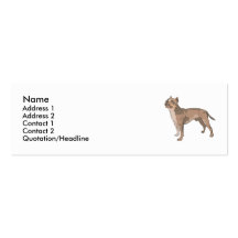 Staffordshire bull terrier cartões de visita