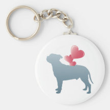 Staffordshire bull terrier chaveiro