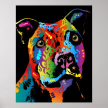 Staffordshire bull terrier poster