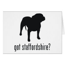Staffordshire Terrier americano Cartoes