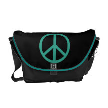 stichlike do símbolo de paz bolsa mensageiro