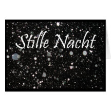 Stille Nacht - Fest de Frohes - Schnee Cartoes