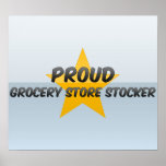Stocker orgulhoso da mercearia pôsteres