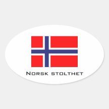 Stolthet de Norsk (orgulho norueguês) Adesivos