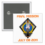 STS-135 remendo, missão final, o 8 de julho de 201 Boton