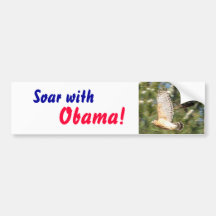 Suba com Obama! Autocolante no vidro traseiro Adesivos