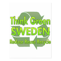 Suecia do pense verde cartao postal