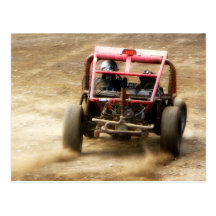 Sujeira do pulverizador! ATV Dunebuggy gira para f Cartões Postais