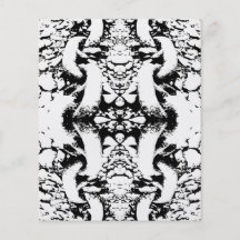 Sumário preto e branco panfletos personalizado