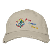 Sun, dragão, esportes boné bordado