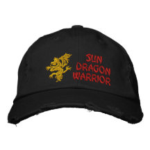 Sun, dragão, guerreiro bonés