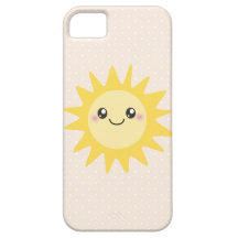 Sun feliz bonito capas de iPhone 5 Case-Mate