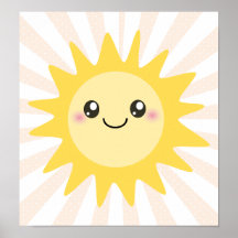Sun feliz bonito posters