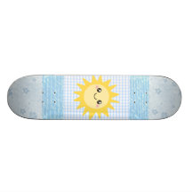 Sun feliz bonito skate