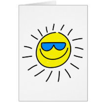Sun feliz cartões